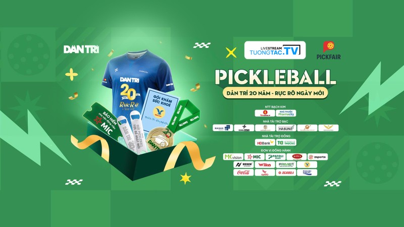 GIẢI PICKLEBALL "DÂN TRÍ 20 NĂM - RỰC RỠ NGÀY MỚI" | DAI KIM Pickleball Complex