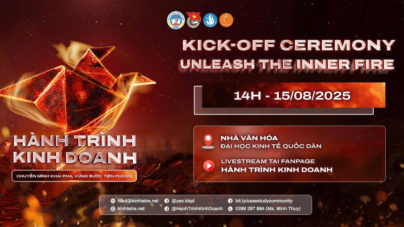 LỄ PHÁT ĐỘNG CUỘC THI HÀNH TRÌNH KINH DOANH 2025: KICK-OFF CEREMONY: UNLEASH THE INNER FIRE